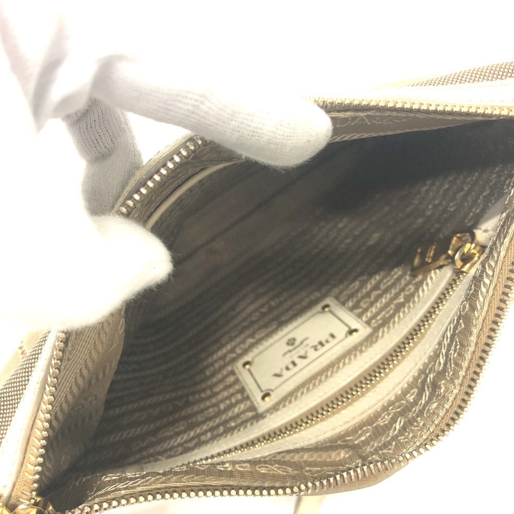 PRADA Cream Leather Shoulder Bag - Picture 12 of 16